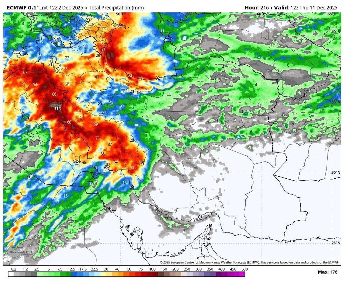 سوپرایز پاییز از راه رسید؛ ۱۰ روز بارش برف و باران برای این مناطق کشور +نقشه هواشناسی