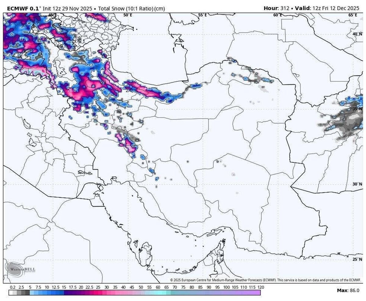 سامانه بارشی قدرتمند در راه ایران/ این مناطق کشور برای بارش‌های سنگین آماده باشند